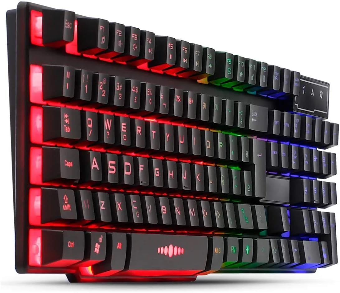 Teclado Gamer Evus TC10W Candy RGB