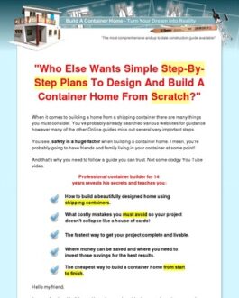 Build A Container Home