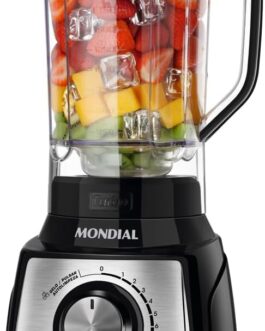 Liquidificador Turbo, Mondial, Preto/Inox, 1200W, 220V – L-1200 BI