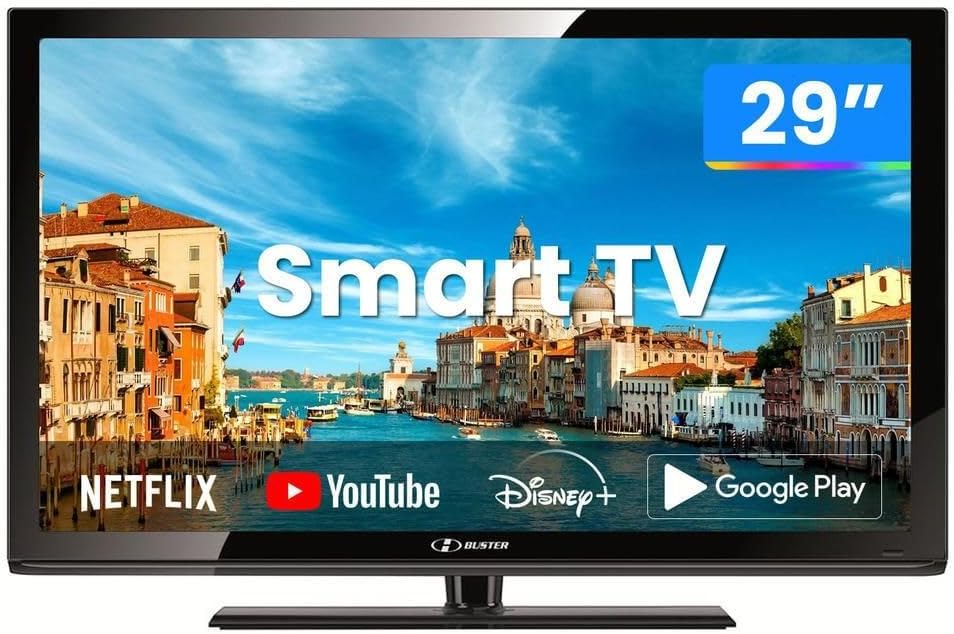 Smart TV Buster LED 29″ HBTV-29D07HD com Conversor Digital Integrado 2 HDMI, 2 USB, Wi-Fi, bivolt.
