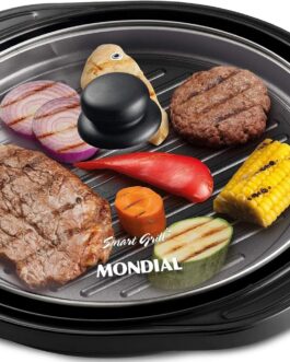 Grill Redondo Smart Grill 30cm, Mondial, Preto, 1200W, 220V – G-04