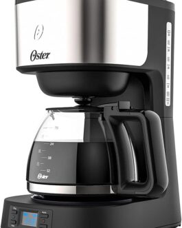 Oster Cafeteira Day Light Programável, 1,2L, 110V, Preto/Inox, 800W, OCAF500