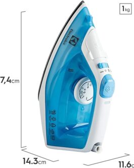 Ferro a Vapor Electrolux Easyline Sie60 Antiaderente 1200w Azul – 127v