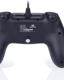 Controle com Fio para Computador e 16 Botões de Comando de Entrada de Dados Saturn G807, Redragon, Joysticks e Controles para Computador, Preto