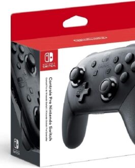 Nintendo, Controle Nintendo Switch, Pro, Sem Fio, Vibração HD, Controle de Movimento, Funcionalidade Amiibo Embutida, Cinza