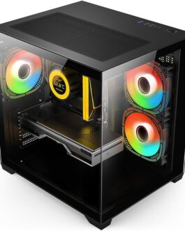 PC Gamer Skill Aquarium, AMD Ryzen 5 5600GT, 16GB 3200MHz, Radeon Vega 7, SSD 512GB M.2, Fonte 500w, Preto SKA003