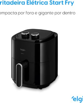 Fritadeira Elétrica Start Fry Elgin 3,5 Litros Preta 110v – Air Fryer