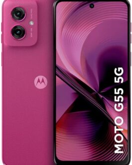 Smartphone Motorola Moto g55 5G – 256GB 16GB (8GB RAM+8GB Ram Boost) e Camera 50MP com AI NFC Tela 6.5″ com Superbrilho – Rosa