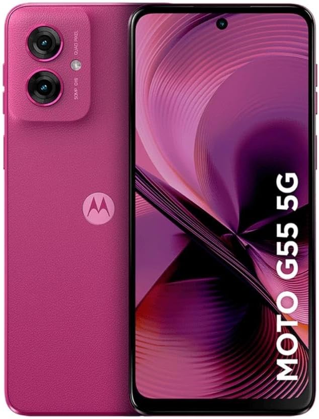Smartphone Motorola Moto g55 5G – 256GB 16GB (8GB RAM+8GB Ram Boost) e Camera 50MP com AI NFC Tela 6.5″ com Superbrilho – Rosa