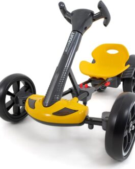 CARRO ELÉTRICO INFANTIL CONECT KART SUPORTA 70KG (Amarelo)