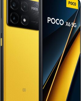 Smartphone Xiaomi POCO X6 Pro 5G 12GB+512GB NFC Dimensity 8300-Ultra 64MP câmera tripla 67W 120Hz AMOLED (Amarelo)