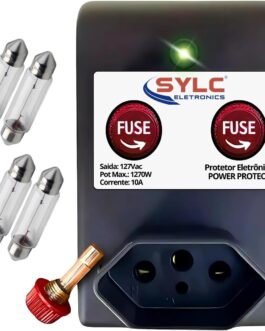 Protetor de Rede Elétrica 127V – Proteção para PCs TVs Gamers e Video Games Contra Surtos e Picos de Energia