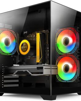 PC Gamer Skill Aquarium, AMD Ryzen 5 5600GT, 16GB 3200MHz, Radeon Vega 7, SSD 512GB M.2, Fonte 500w, Preto SKA003