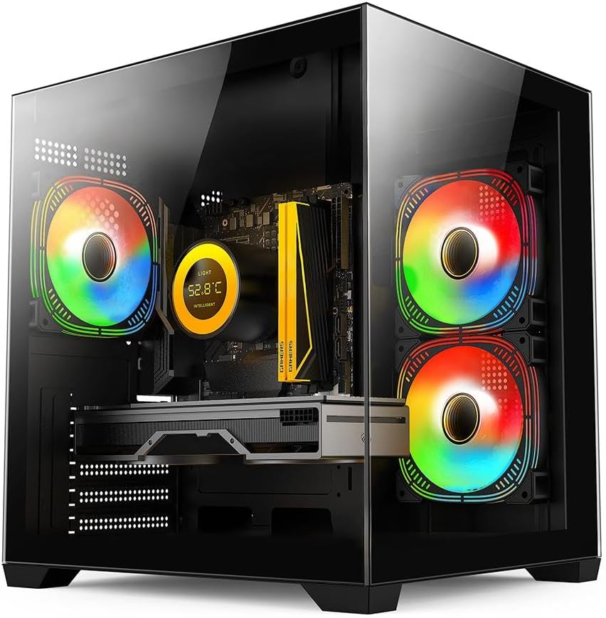 PC Gamer Skill Aquarium, AMD Ryzen 5 5600GT, 16GB 3200MHz, Radeon Vega 7, SSD 512GB M.2, Fonte 500w, Preto SKA003