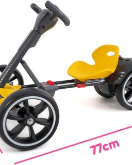 CARRO ELÉTRICO INFANTIL CONECT KART SUPORTA 70KG (Amarelo)
