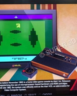 Mini Console Retro Atari Gamer Super 3D Games com 130 mil jogos e 2 Controles