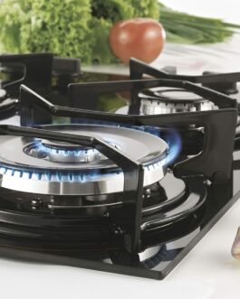 FISCHER COOKTOP À GÁS 4 BOCAS TRIPLA CHAMA FIT LINE MESA VIDRO PRETO BIVOLT – 26299-57078