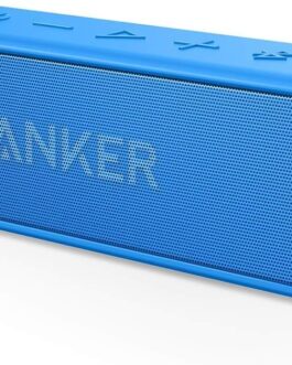 Anker AK-A3105034 Alto-falante Bluetooth portátil azul, 12W, vida útil da bateria 24H, som inacreditável, tecnologia Bass Up, à prova de intempéries, bateria de 2470 mAh, entrada auxiliar de 3,5 mm,