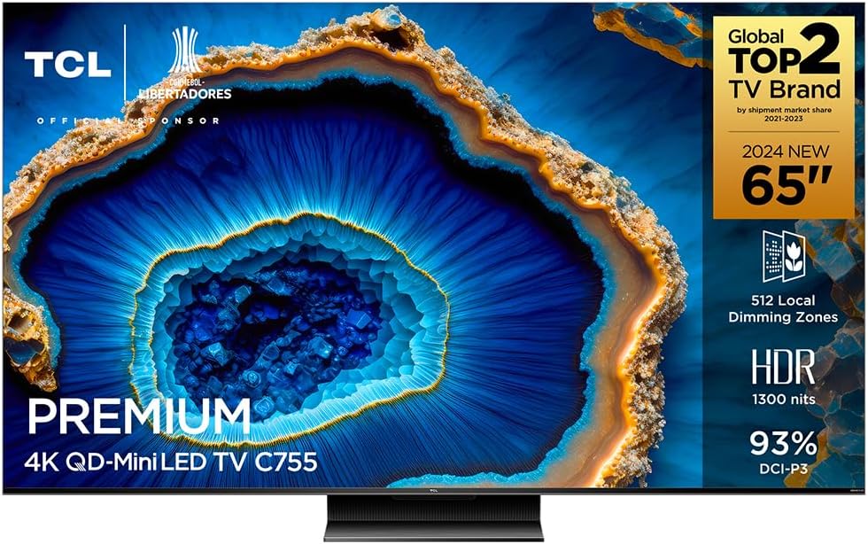 TCL Premium 4K QD-Mini LED 65″ C755 Google TV Dolby Vision IQ