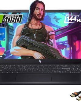 Acer Laptop Para Jogos Nitro V 2024 Com Tecnologia De Ia, Processador Intel Core I7-13620H De 13ª Geração, Nvidia Geforce Rtx 4060, Tela Fhd Ips De 15,6″ E 144 Hz, Switch Mux | Com Cabo Hdmi (32 Gb