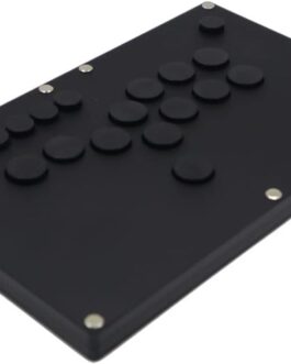 TruBoost B1-PC-B-B Ultra-Thin All Buttons Hitbox Style Arcade Joystick Fight Stick Game Controller PC USB Hot-Swap Cherry Black Matte Panel