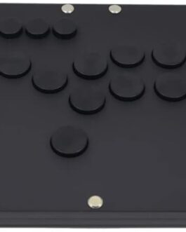 TruBoost B1-PC-B-B Ultra-Thin All Buttons Hitbox Style Arcade Joystick Fight Stick Game Controller PC USB Hot-Swap Cherry Black Matte Panel