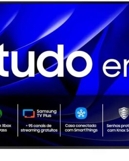 Samsung Smart Big TV 75″ Crystal UHD 4K 75DU8000 – Painel Dynamic Crystal Color, Gaming Hub