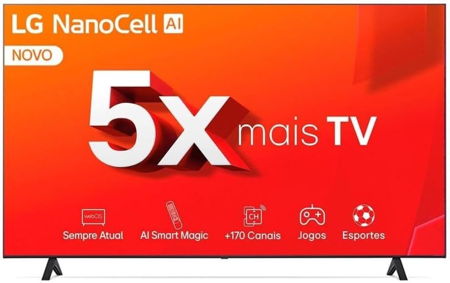 TV LG 65″ Smart 4K UHD NanoCell 65NANO80TSA