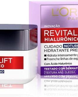 Creme Facial Anti-idade L’Oréal Paris Revitalift Hialurônico Noturno, 49g