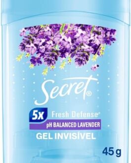 Desodorante em Gel Antitranspirante Secret Aroma de Lavanda com pH Balanceado 45g