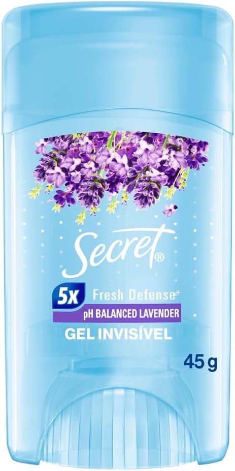 Desodorante em Gel Antitranspirante Secret Aroma de Lavanda com pH Balanceado 45g