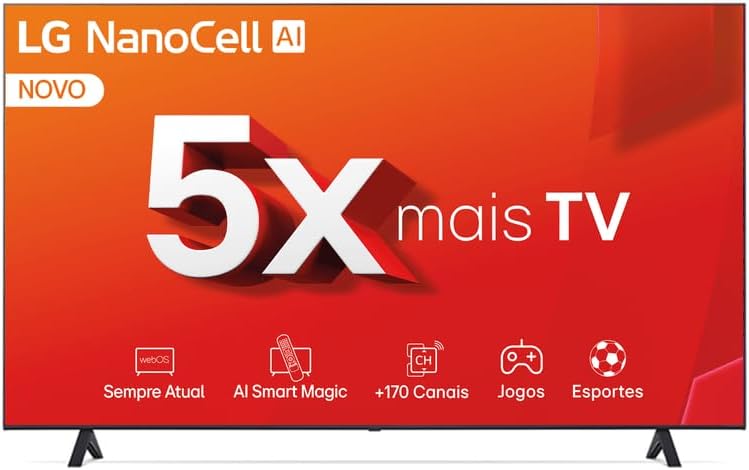 TV LG 50″ Smart 4K UHD NanoCell 50NANO80TSA