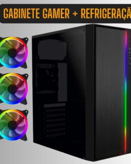 PC Gamer Completo 3green Smart, Intel Core i7, 16GB RAM, Radeon RX 580 8GB, SSD 512GB, Fonte 500W, Monitor LED 24″, Kit Gamer – 3GS-0115SF
