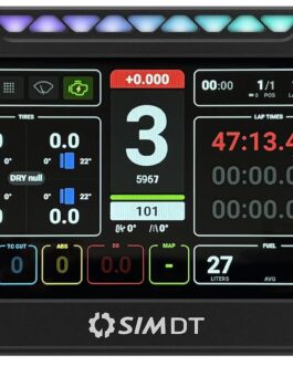DB PRO Dashboard Sim Racing Dash Simulator Display 5-inch Touch Screen 19-RGB Indicators Double USB Interface for Simulation Racing Games Accessories