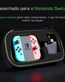 U.green Case Bag Bolsa Estojo para Nintendo Switch Forro Interno de Espuma Diferentes Repartições Design de Ziper/No Brasil 