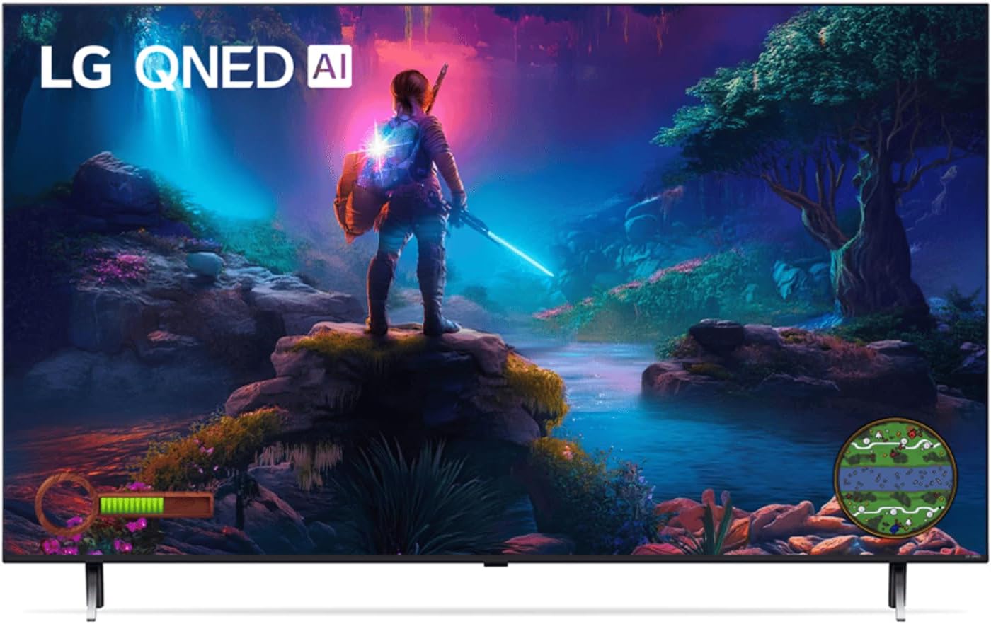Smart TV 4K 55″ LG QNED 55QNED85T Processador α8 AI Painel 120Hz Quantum Dot Nanocell Local Dimming Design Super Slim FreeSync webOS 24