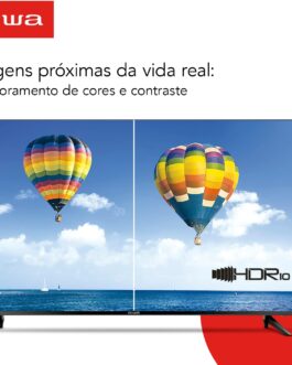 Smart TV Aiwa 50”, Android, 4K, Borda Ultrafina, HDR10, Dolby Áudio – AWS-TV-50-BL-02-A