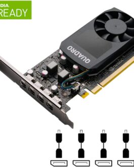 PNY PLACA DE VIDEO NVIDIA QUADRO – P620 2GB GDDR5 128 BITS (4X MDP) – VCQP620V2-PB