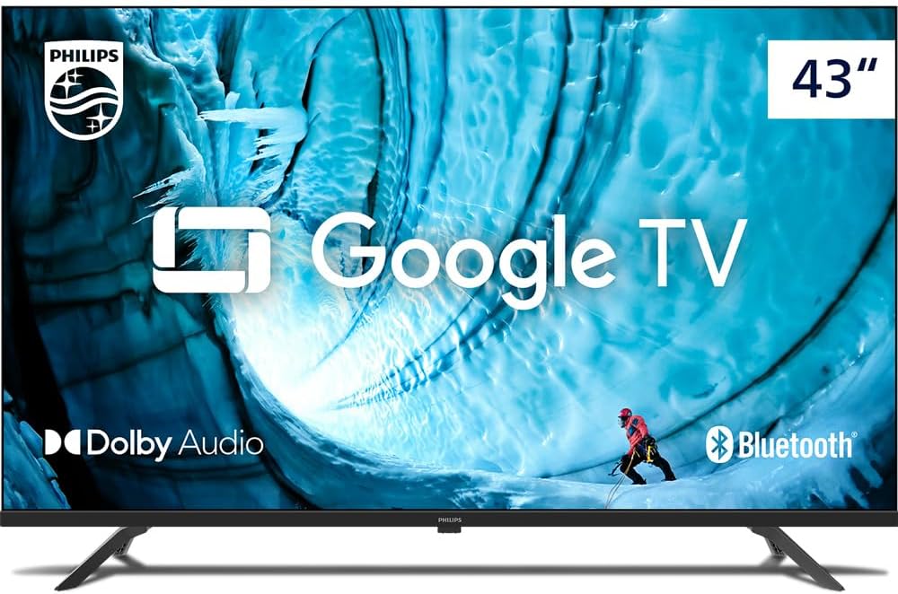 Smart TV Philips 43″ Full HD 43PFG6909/78, Google TV, Comando de Voz, HDR