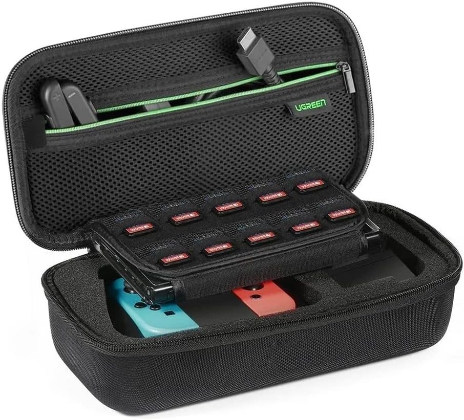 U.green Case Bag Bolsa Estojo para Nintendo Switch Forro Interno de Espuma Diferentes Repartições Design de Ziper/No Brasil [video game]