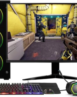 PC Gamer Completo AMD Ryzen 7 5700G, Gráficos Radeon VEGA 8, 16GB DDR4, SSD NVMe 512GB, Fonte 600W 80 Plus, Monitor 24″ 75Hz, Skill RGB – SR-024