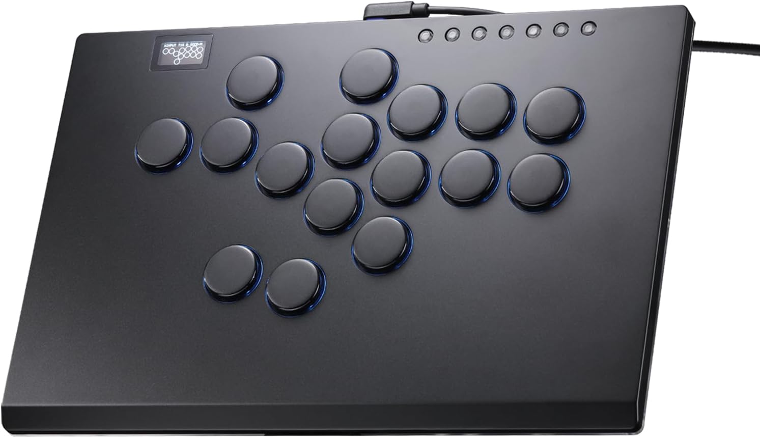 Leverless Controller Arcade Stick Haute42 M16 Plus: Aluminum Leverless Controller,Leverless Arcade Stick for PC/PS3/PS4/Switch Game,Crystal Low-Profile Switch Arcade Stick Support Hot Swap & SOCD