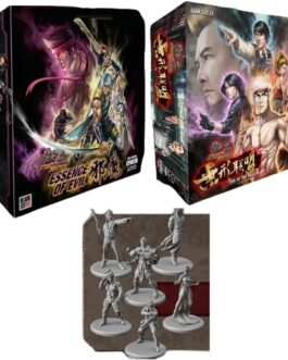 Blacklist Games Street Masters The Board Game Bundle: Essence of Evil Expansion, Tide of The Dragon Expansion, and Boss Minis Pack 2 (3 Items with 64 Miniatures)