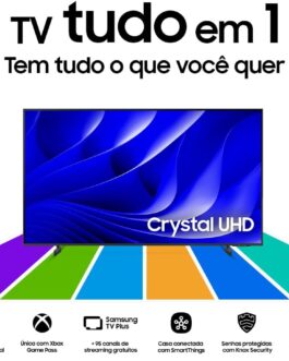 Samsung Smart Big TV 75″ Crystal UHD 4K 75DU8000 – Painel Dynamic Crystal Color, Gaming Hub