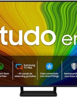 Samsung Smart TV 65″ QLED 4K 65Q70D – Tecnologia de Pontos Quânticos, Upscaling 4K AI, Painel até 120Hz