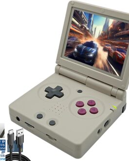 RG35XXSP Handheld Game Console 3.5 inch IPS Screen 3300mAh Clamshell Retro Games Consoles Flip Hand-held System Retro Gray