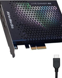 Avermedia Placa Captura Gc573 Placa Captura Vídeo Pcie Avermedia Live Gamer 4k – Gc573, Preto – Windows
