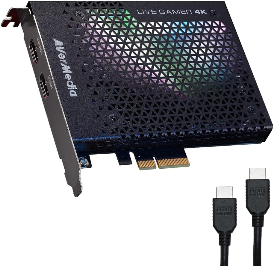 Avermedia Placa Captura Gc573 Placa Captura Vídeo Pcie Avermedia Live Gamer 4k – Gc573, Preto – Windows
