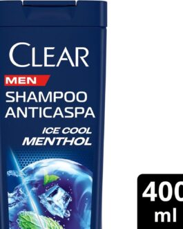 Clear Shampoo Men Anticaspa Ice Cool Menthol 400Ml