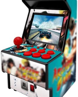 Mini Arcade Games Machine – 156 Retro Games Console Playable – 2.8 Inch Screen Handheld Gaming Device Support AV Output – Electronic Birthday Xmas Gift for Kids Adults (Blue)